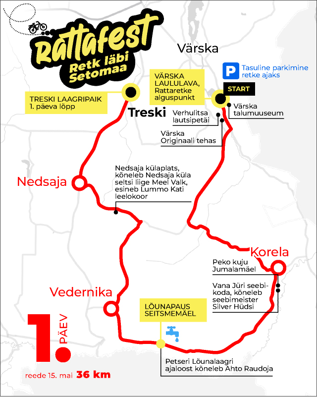 Rattafest esimese päeva kaart